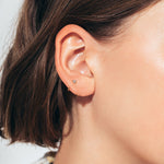 Load image into Gallery viewer, Paloma Mini Bezel Huggie Earrings