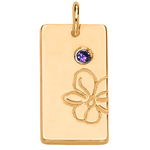 Load image into Gallery viewer, Personalized Name Dainty Satellite Chain Birth Flower & Stone Necklace