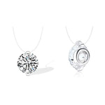 Load image into Gallery viewer, S925 1 3 Carat Moissanite Invisible Necklace