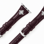 Load image into Gallery viewer, Elegant Leather Floral Apple Watch Bands for Women