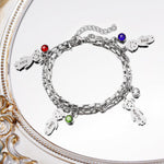 Load image into Gallery viewer, Linked Family Charm with Birthstone Bracelet