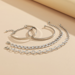 Load image into Gallery viewer, 4 Chain Bracelet Adjustable Bracelet Set