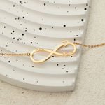 Load image into Gallery viewer, Personalised Infinity Necklace Infinity Name Necklace
