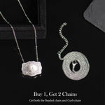 Load image into Gallery viewer, Dainty Belt Buckle Letter Initial Necklaces
