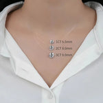 Load image into Gallery viewer, S925 1 3 Carat Moissanite Invisible Necklace