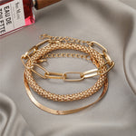 Load image into Gallery viewer, 3pc Chunky & Elegant Bracelet Stack