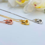 Load image into Gallery viewer, Romantic Bear Personalized Eternal Hearts Necklace