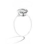 Load image into Gallery viewer, The Aura Float: S925 1-2 Carat Moissanite Illusion Ring