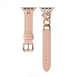 Load image into Gallery viewer, Bold Leather Chain Apple Watch Bands for Women