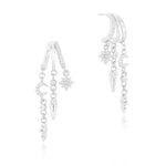Load image into Gallery viewer, 14k Triple Huggie Dangle Earrings Pair