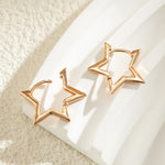 Load image into Gallery viewer, Star Huggie Earrings Star Hoop