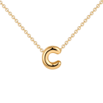 Load image into Gallery viewer, Dainty Bubble Initial Necklace
