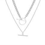 Load image into Gallery viewer, Double Chain Cuban and Pearl Necklace