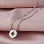 Load image into Gallery viewer, Round Compass Charm Necklace