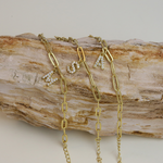 Load image into Gallery viewer, Dainty Paperclip Letter Initial Bracelet