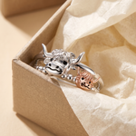 Load image into Gallery viewer, Whimsy Highland Cow Inspired Ring