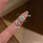 Load image into Gallery viewer, The Aura Float: S925 1-2 Carat Moissanite Illusion Ring