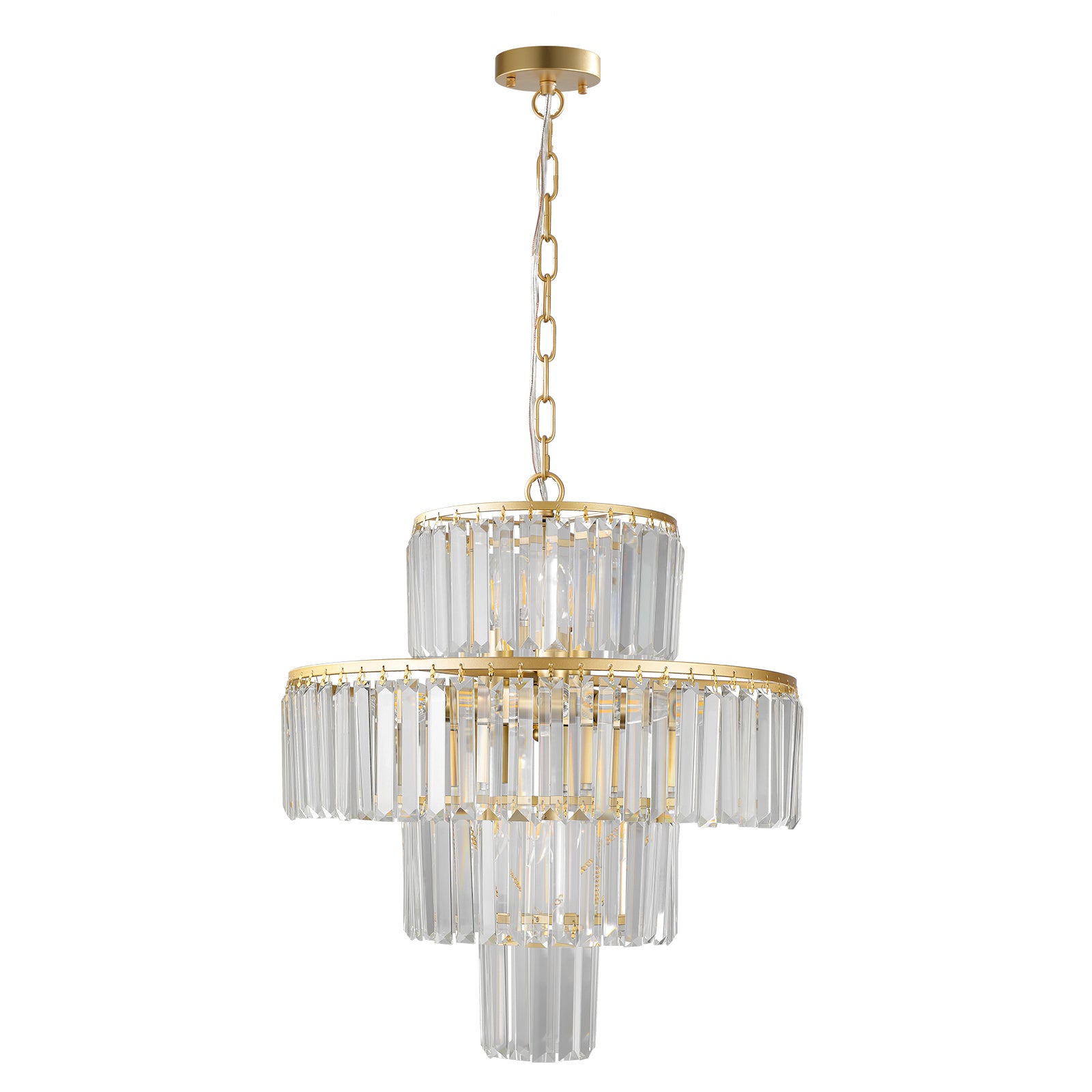 Luxury Crystal Chandelier Modern Pendant Light Fixture