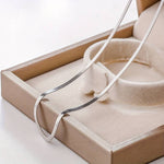 Load image into Gallery viewer, Snake Chain Herringbone Collarbone Necklace