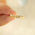 Load image into Gallery viewer, Angel Rope Knot Gold and Silver Ring