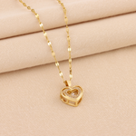 Load image into Gallery viewer, Love Heart Pendant Double Layered Necklace