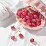 Load image into Gallery viewer, Dried Cherry Long Cherry Earrings