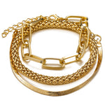 Load image into Gallery viewer, 3pc Chunky & Elegant Bracelet Stack