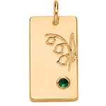 Load image into Gallery viewer, Personalized Name Dainty Satellite Chain Birth Flower & Stone Necklace