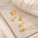 Load image into Gallery viewer, Chunky Feminine Letter Initial Necklace