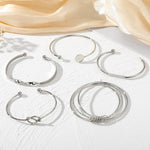 Load image into Gallery viewer, 5pcs Twist Bangle Bracelet Stack