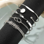 Load image into Gallery viewer, 5pcs Twist Bangle Bracelet Stack