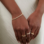 Load image into Gallery viewer, Gold Crystal Bracelet Adjustable Crystal Bracelet