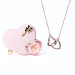 Load image into Gallery viewer, Eternal Love Box Dual Hearts Engraved Necklace