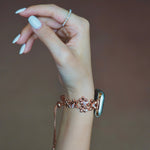 Load image into Gallery viewer, Bold Copper Flower Apple Watch Bands for Women