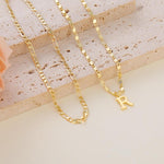 Load image into Gallery viewer, 2pc 14k Serif Letter Initial Anklet Set