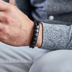 Load image into Gallery viewer, Minimal Personalized Name(s) Leather Bracelet