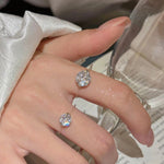 Load image into Gallery viewer, The Aura Float: S925 1-2 Carat Moissanite Illusion Ring