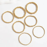 Load image into Gallery viewer, 7pcs Gold Beaded Bracelet Stack