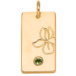 Load image into Gallery viewer, Personalized Name Dainty Satellite Chain Birth Flower & Stone Necklace