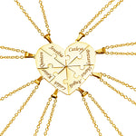 Load image into Gallery viewer, Personalized Family Heart Puzzle Necklace
