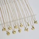 Load image into Gallery viewer, Chunky Feminine Letter Initial Necklace