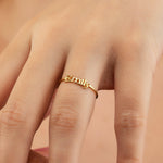 Load image into Gallery viewer, Dainty Minimal Name Ring