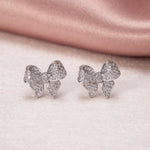 Load image into Gallery viewer, Minerva Sterling Silver Bow Earrings