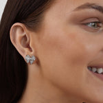 Load image into Gallery viewer, Minerva Sterling Silver Bow Earrings
