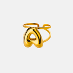 Load image into Gallery viewer, Puffy Letter Ring
