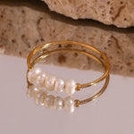 Load image into Gallery viewer, Dainty Pearl Beaded Ring