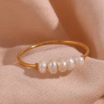 Load image into Gallery viewer, Dainty Pearl Beaded Ring