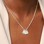 Load image into Gallery viewer, Timeless Birthstone & Initial Satellite Necklace