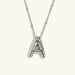 Load image into Gallery viewer, Balloon Gold Initial Necklace