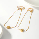 Load image into Gallery viewer, Dainty Bubble Letter Initial Bracelet